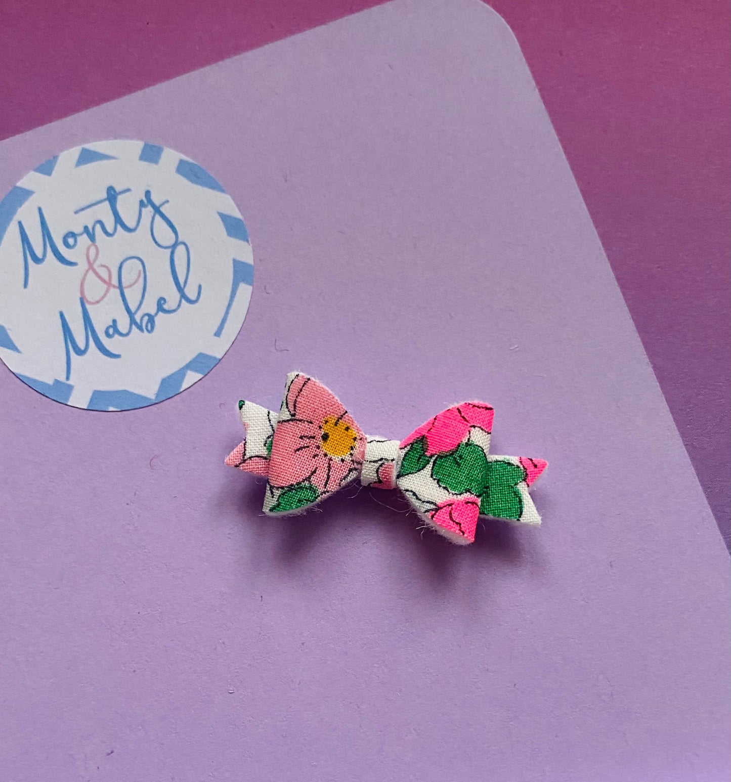 Sale: Boden Floral Diddy Bow Fringe Clip