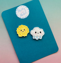 Sale: Cute Sun & Cloud Felties (Pair)