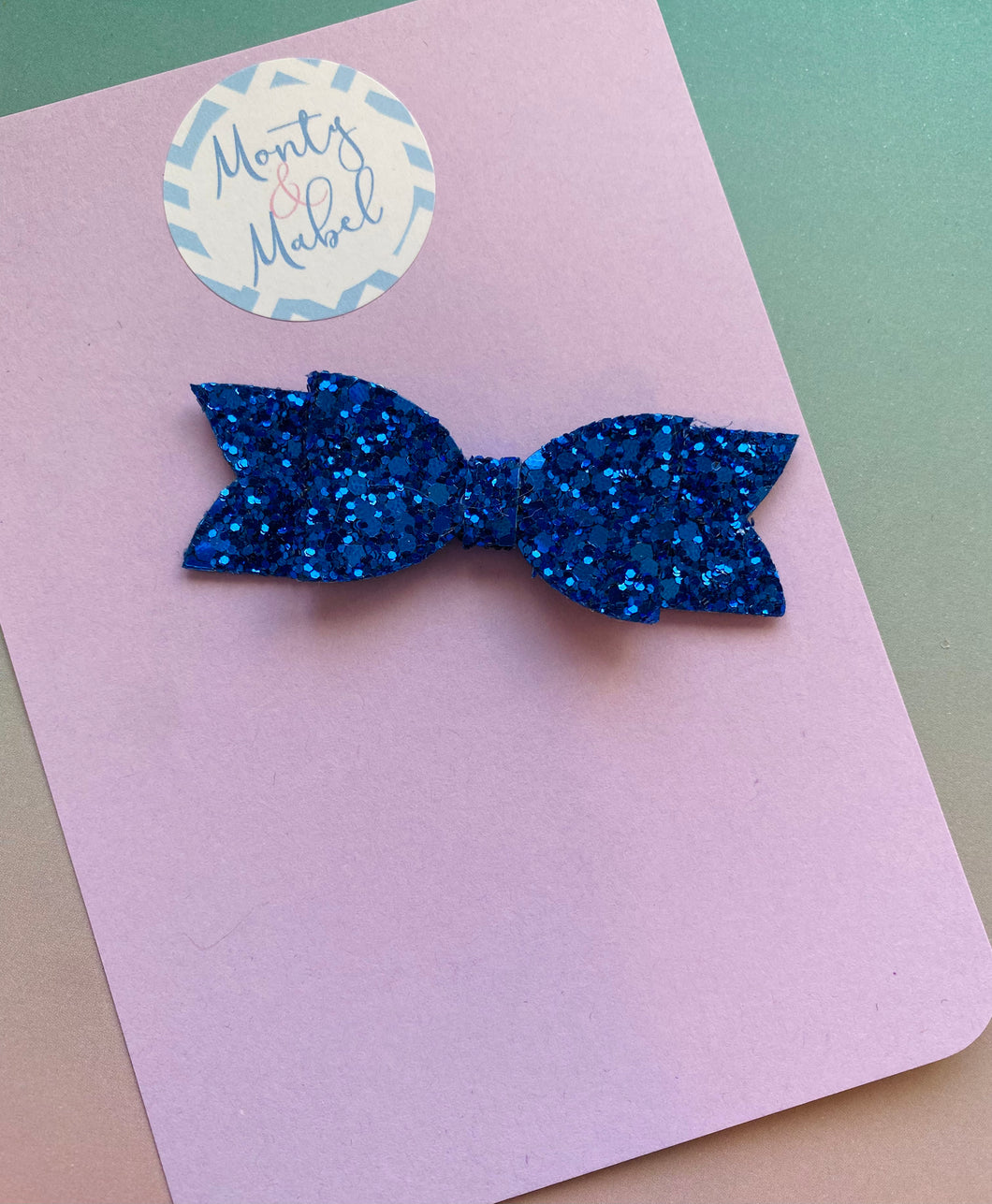 Sale: Royal Blue Glitter Small Bow