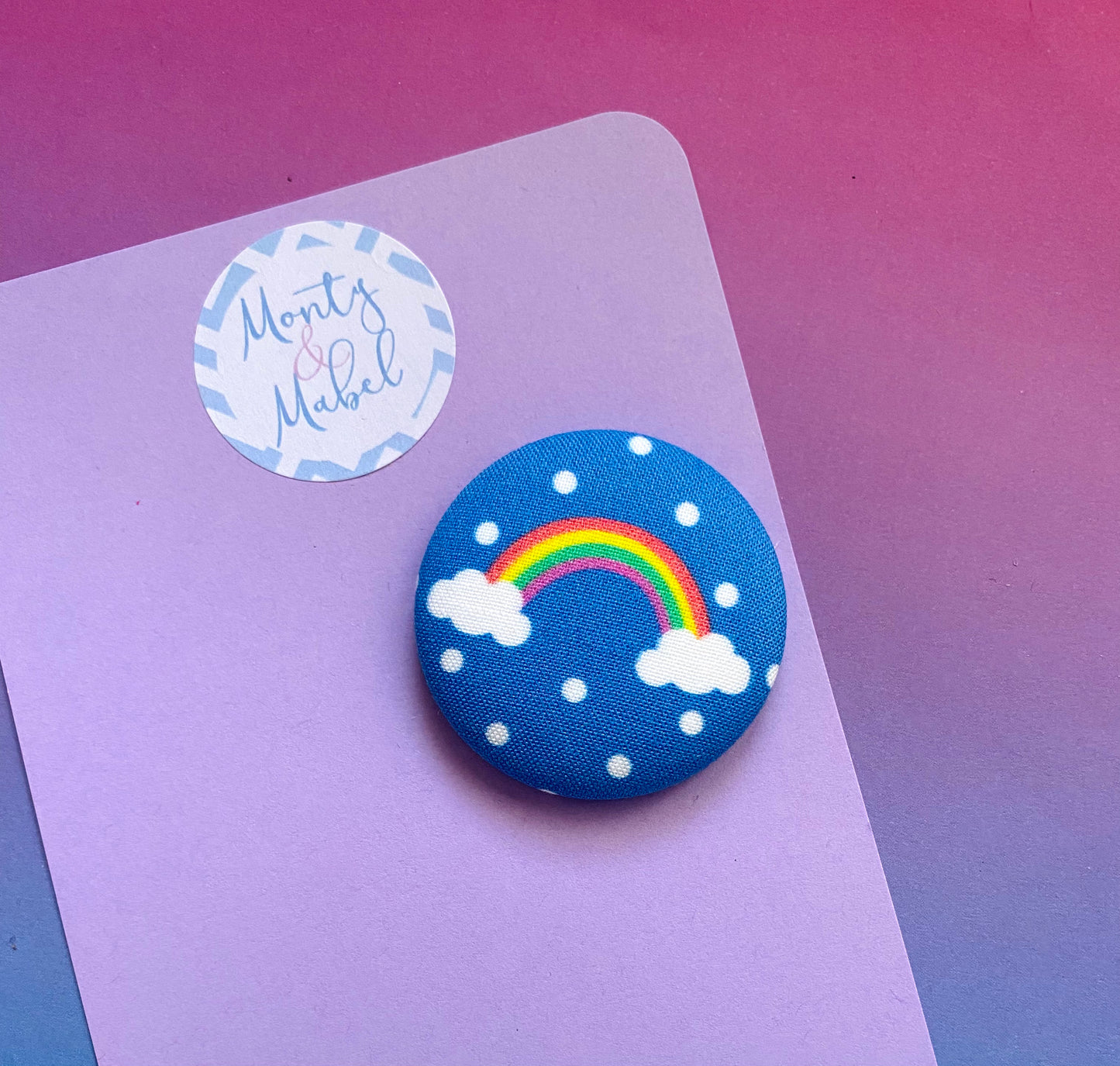 Sale: Polka Dot Rainbow Large Bobble (Single)