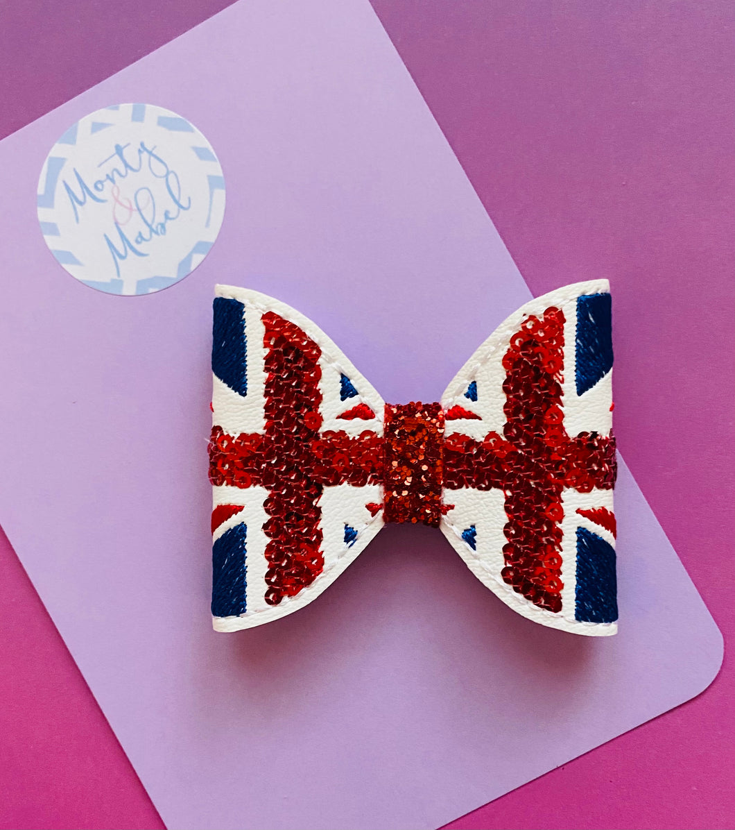 Embroidered Sequinned Coronation Bow