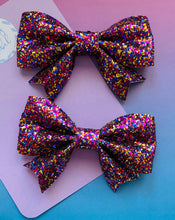 Sale: Rainbow Glitter Violet Bow