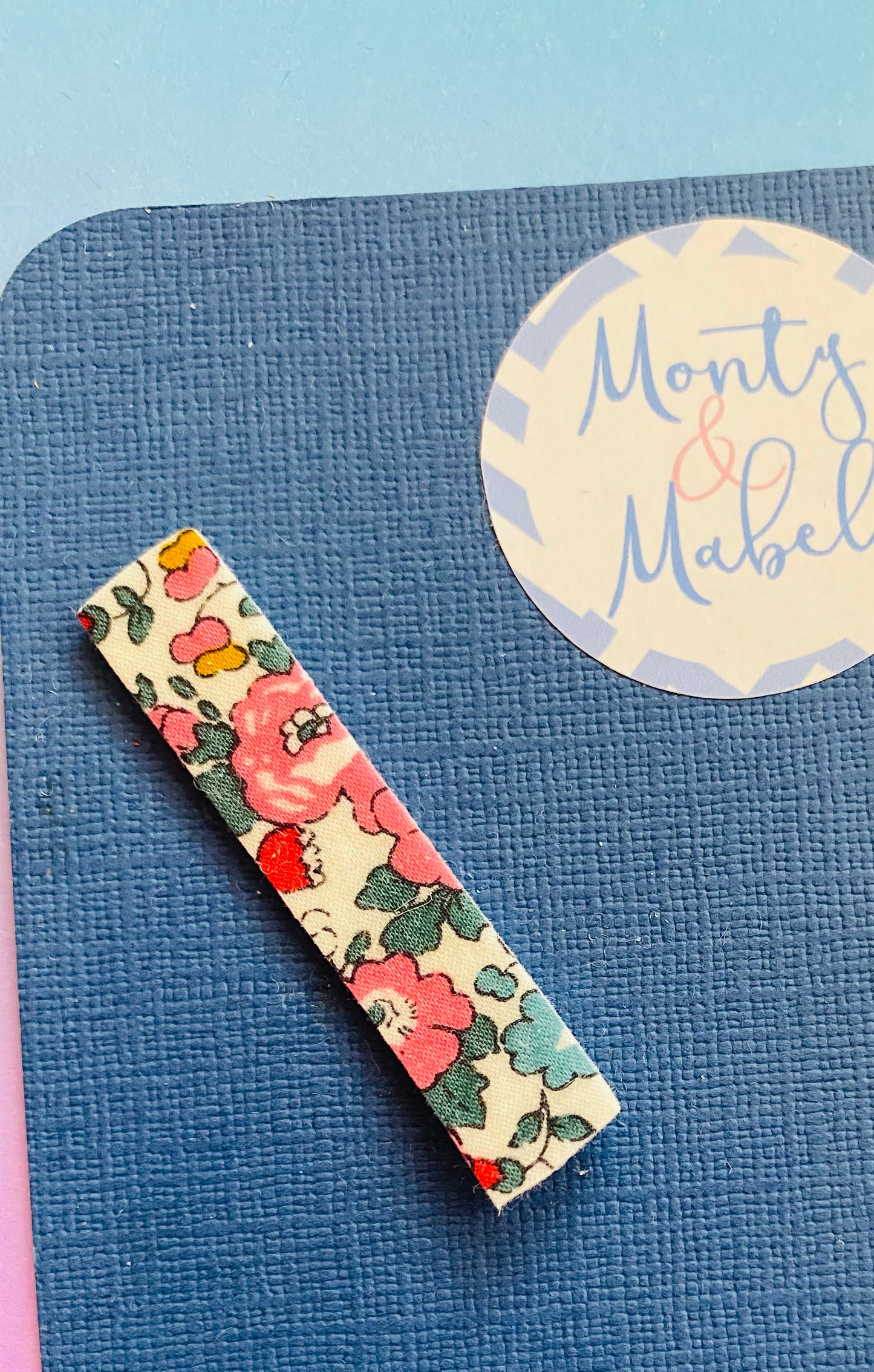 Sale: Liberty Floral Plain Fringe Clip