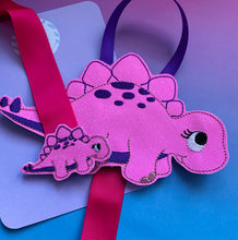 Sale: Pink Dinosaur Holder (1 Hanging Ribbon)
