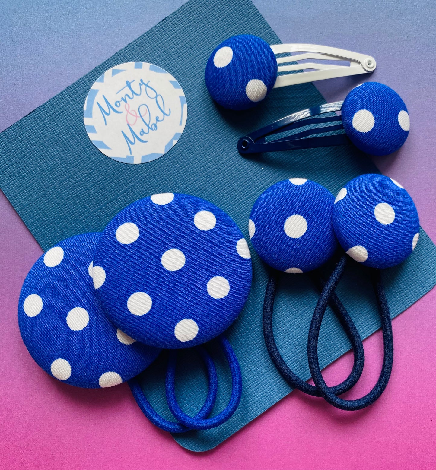 Large Royal Blue Polka Dot (7mm)