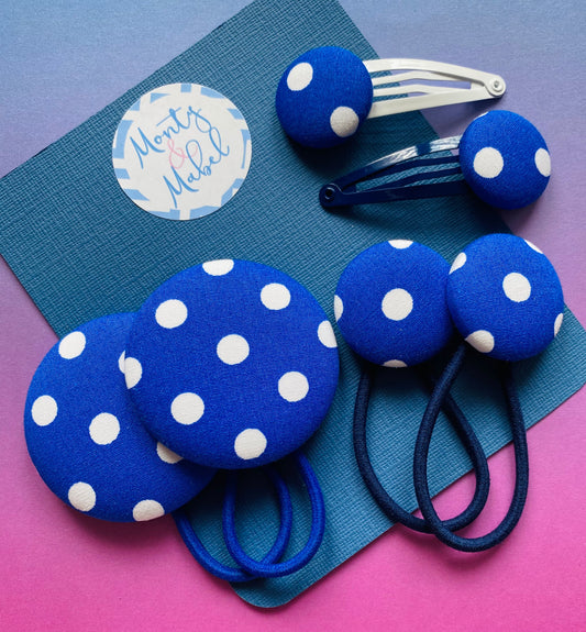 Large Royal Blue Polka Dot (7mm)