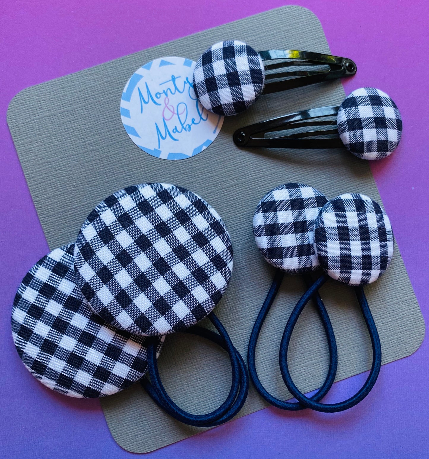 Very Dark Navy Gingham