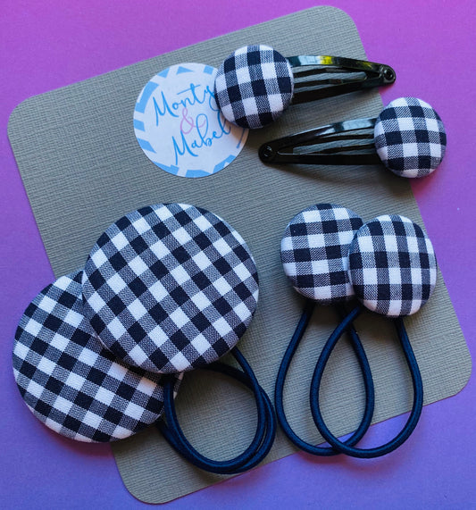 Very Dark Navy Gingham