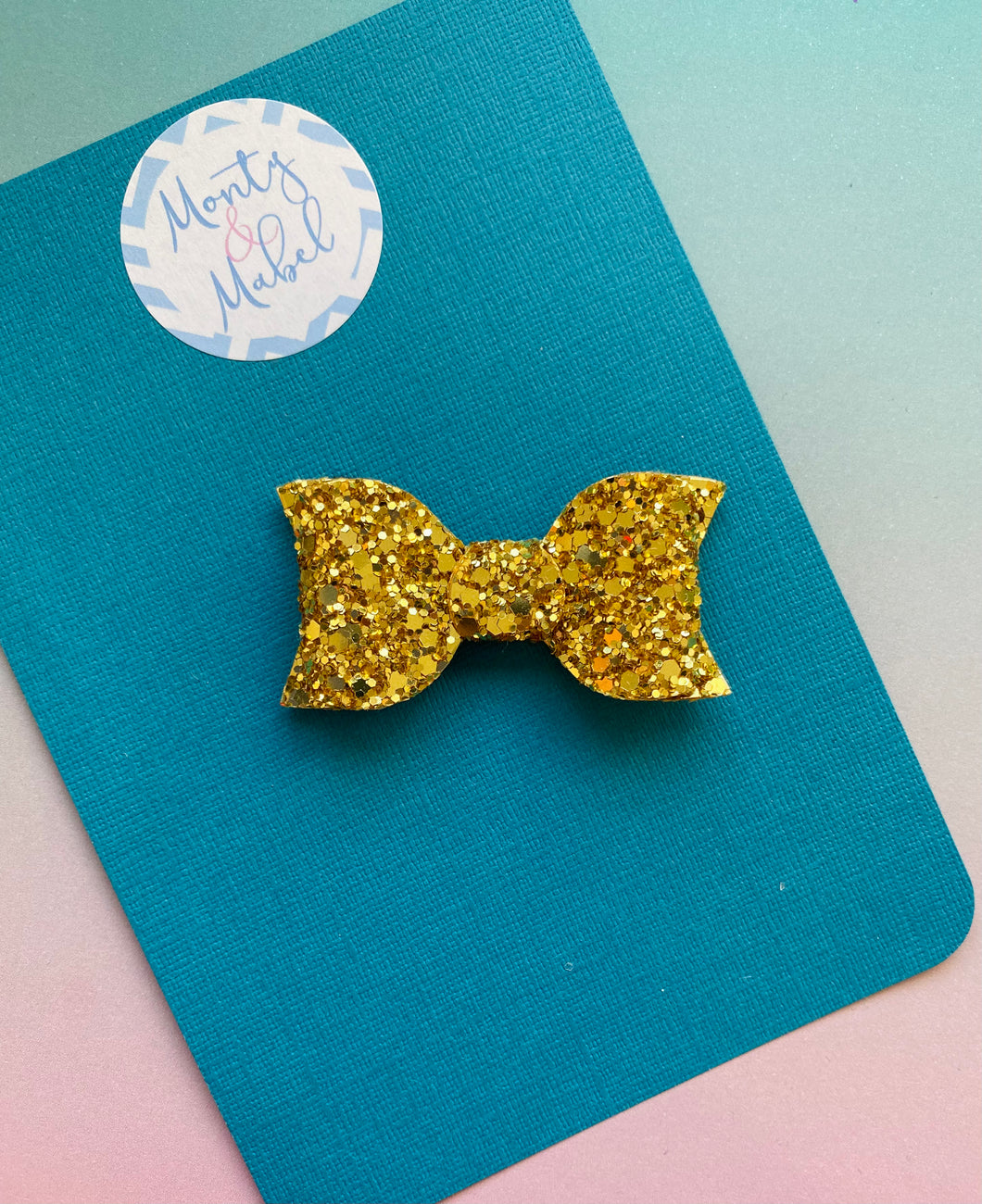 Sale: Gold Glitter Small Bow