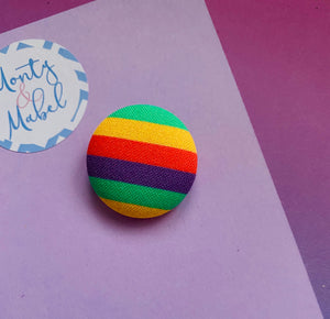 Sale: Thick Rainbow Stripes Small Bobble (Single)