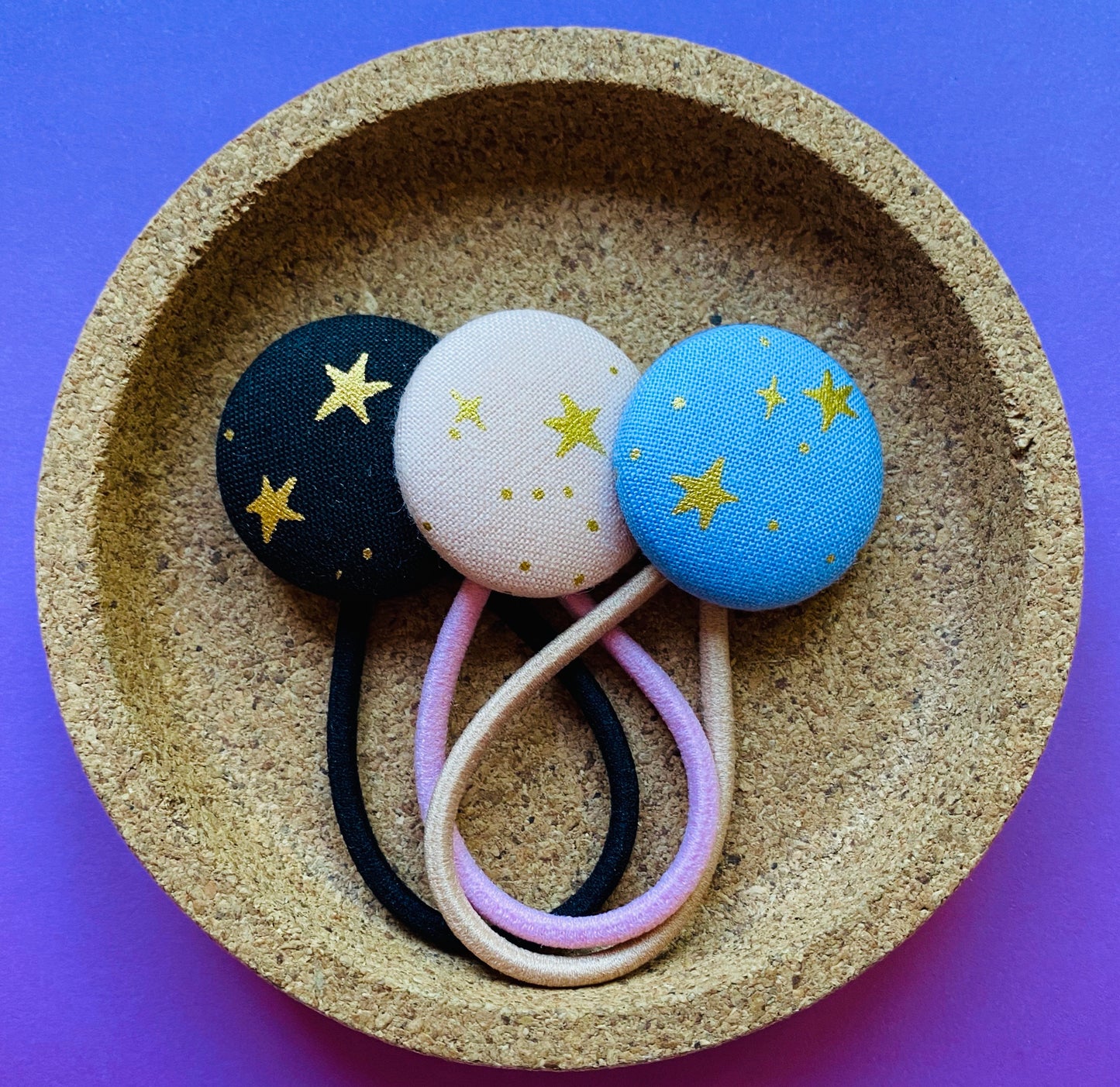 Gold Metallic Stars (Blush)