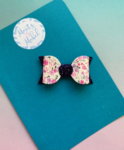 Sale: Floral & Glitter Small Bow