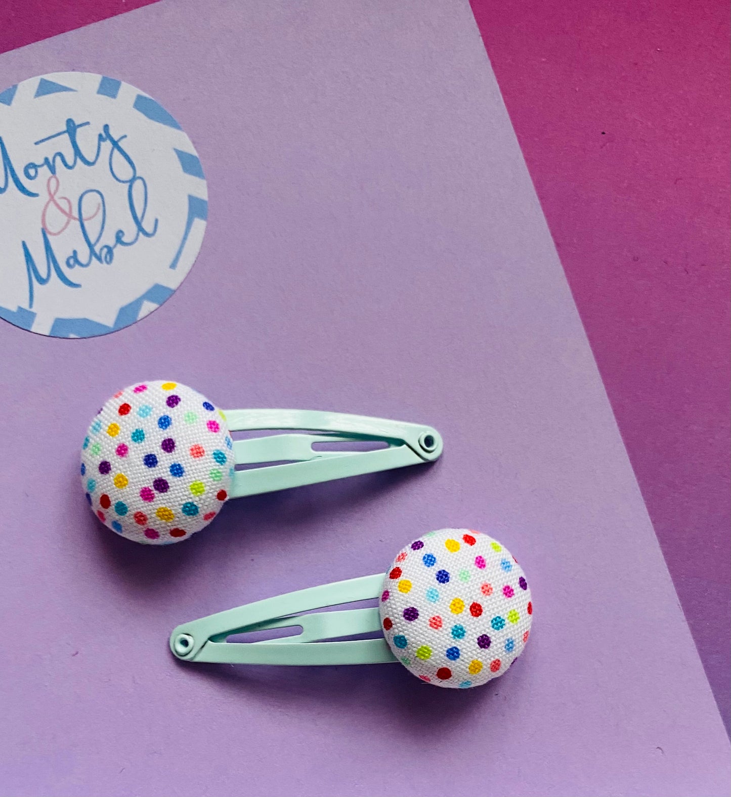 Sale: Rainbow Dots Tiny Clip (Single)