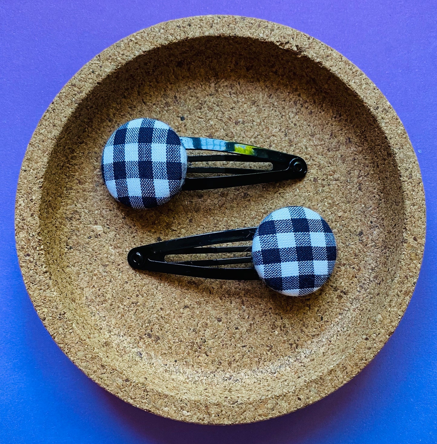 Very Dark Navy Gingham