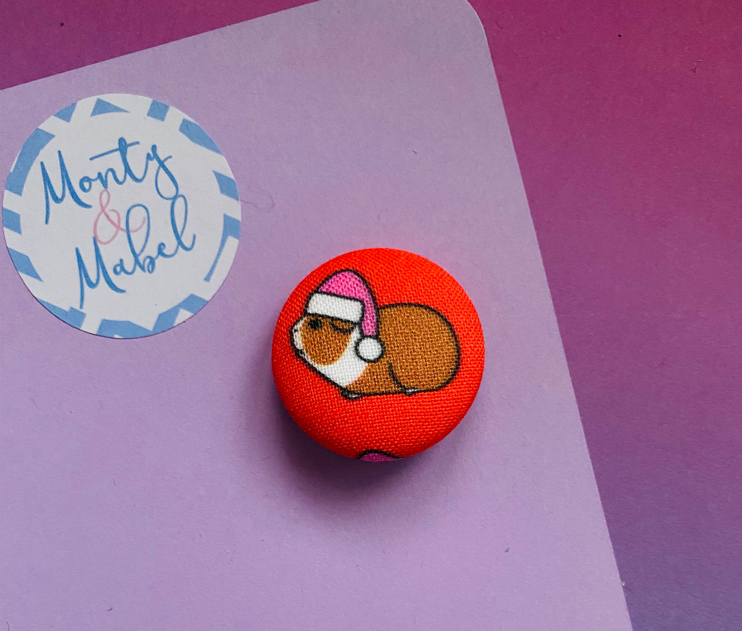 Sale: Christmas Guinea Pig (Red) Small Bobble (Single)