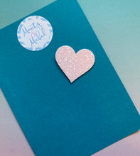 Sale: Pale Pink Glitter Heart Fringe Clip