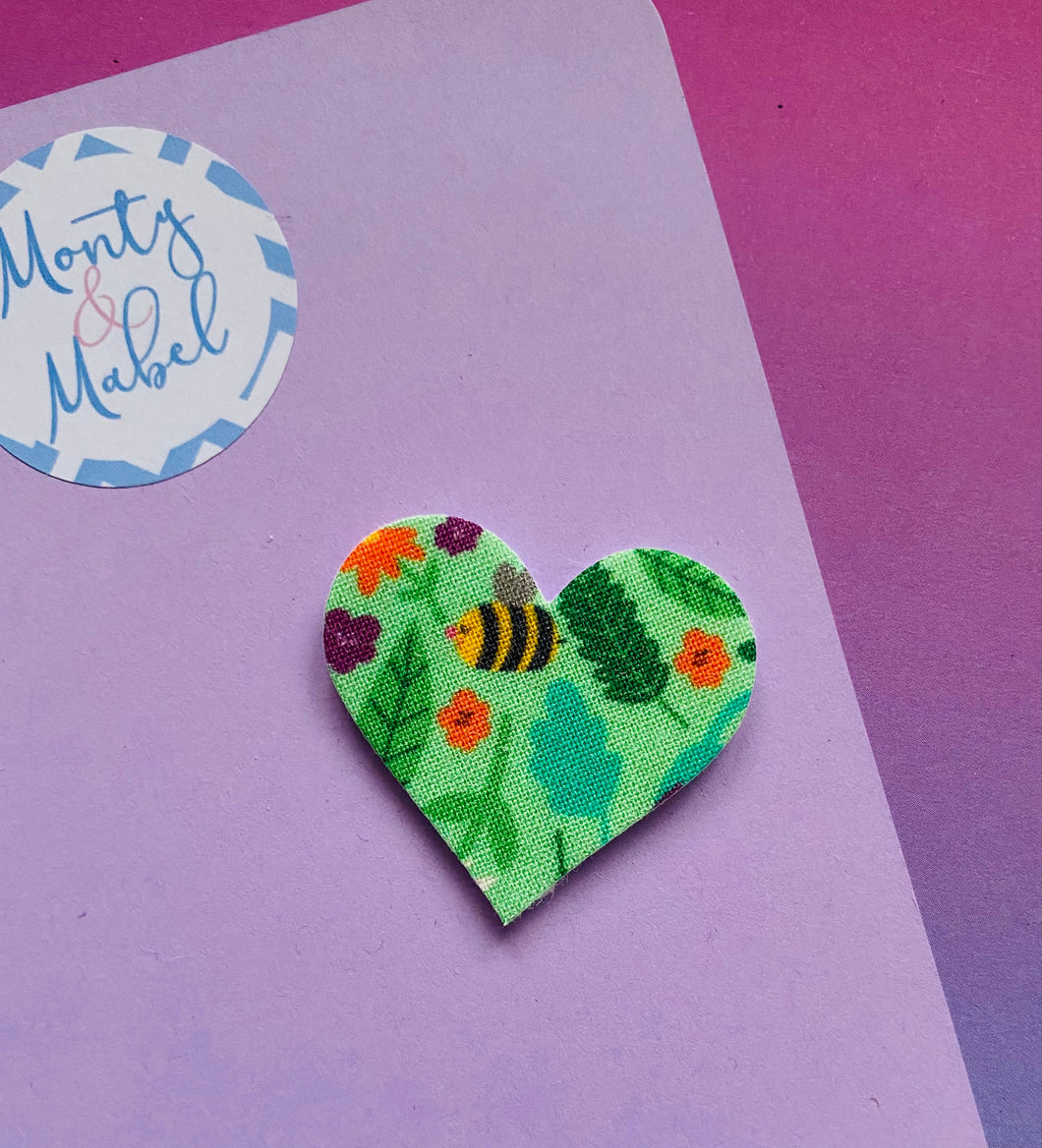 Sale: Floral Bee Heart Fringe Clip