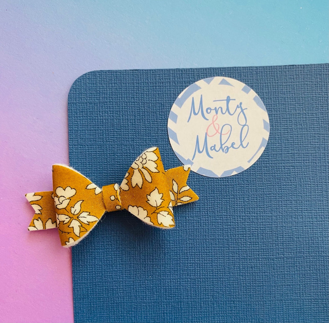 Sale: Liberty Capel Mustard Extra Small Bow