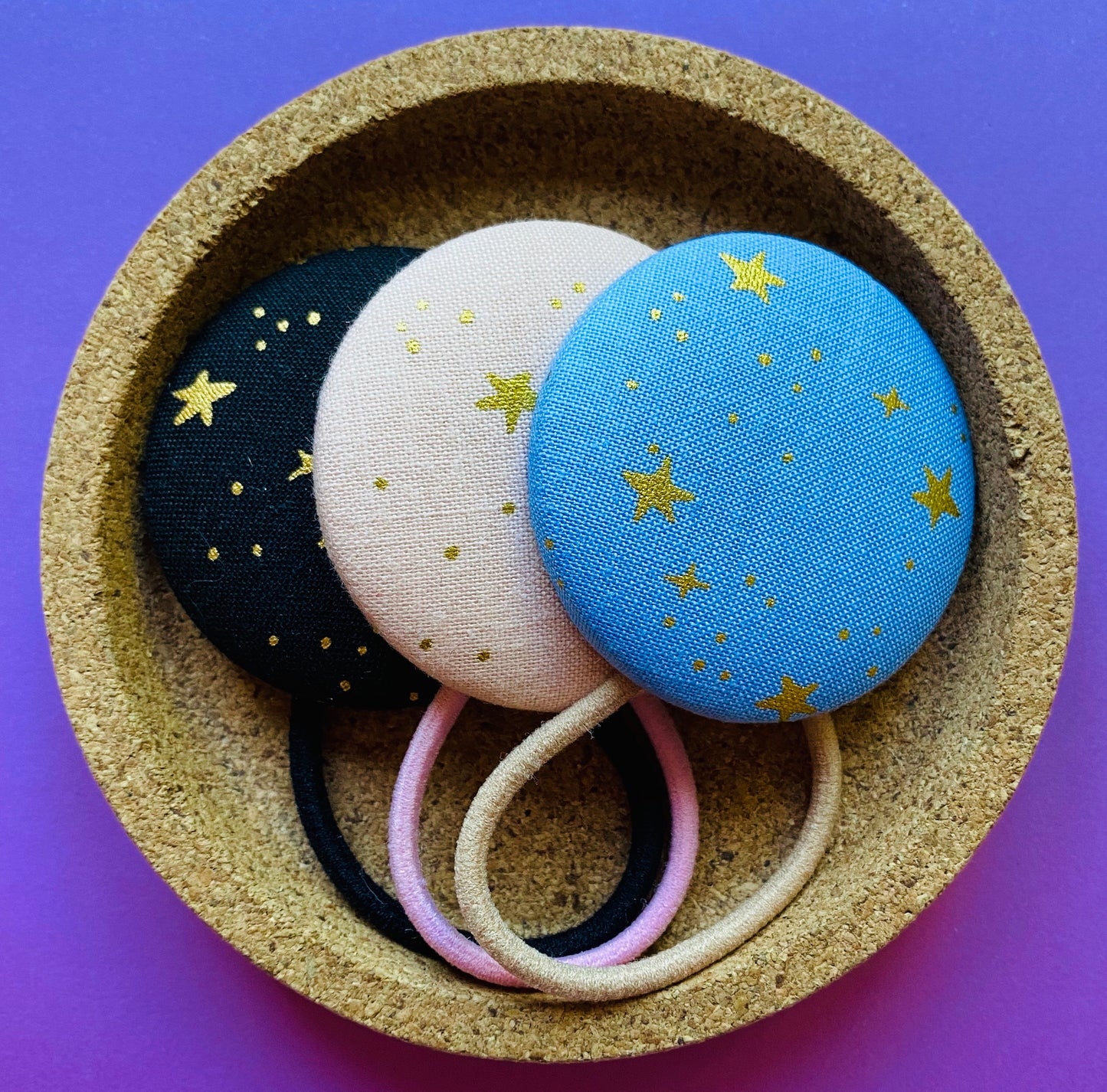 Gold Metallic Stars (Blush)