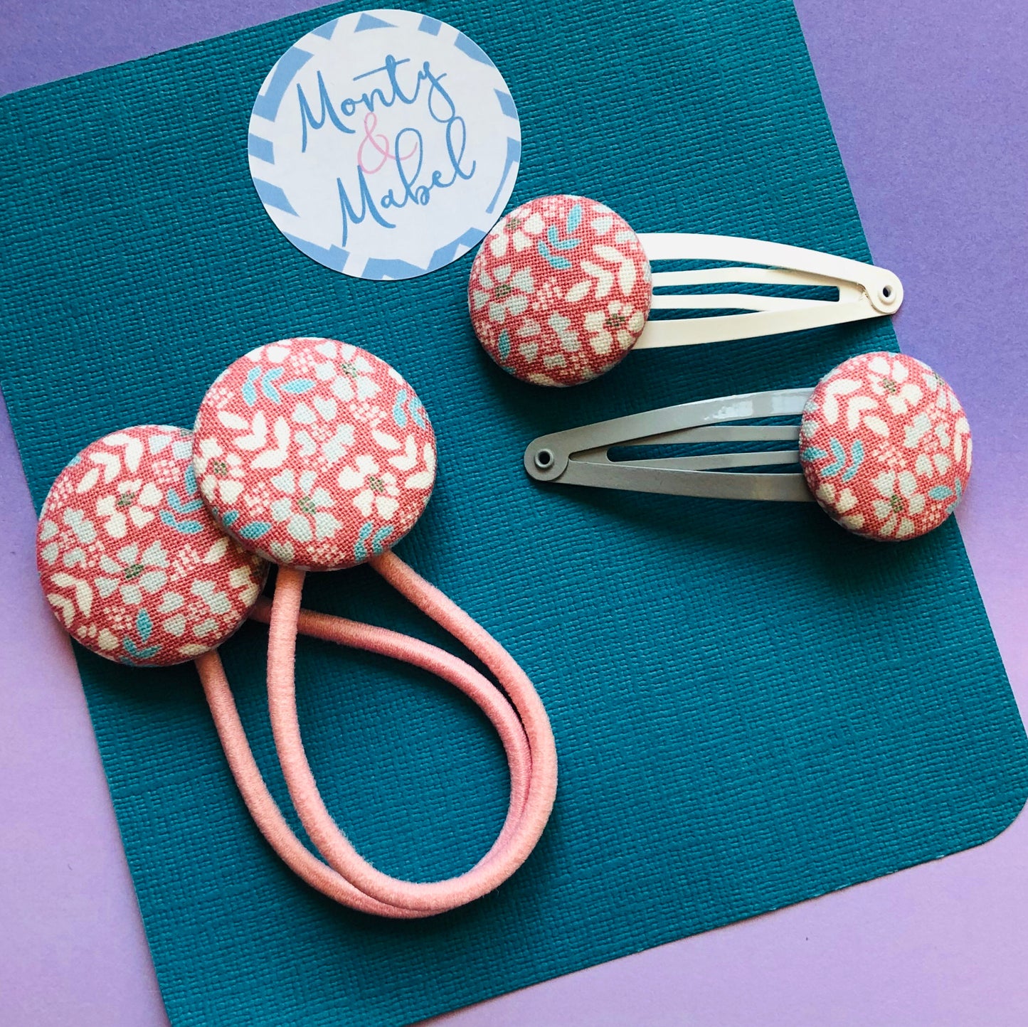 Tiny Grey & Pink Floral