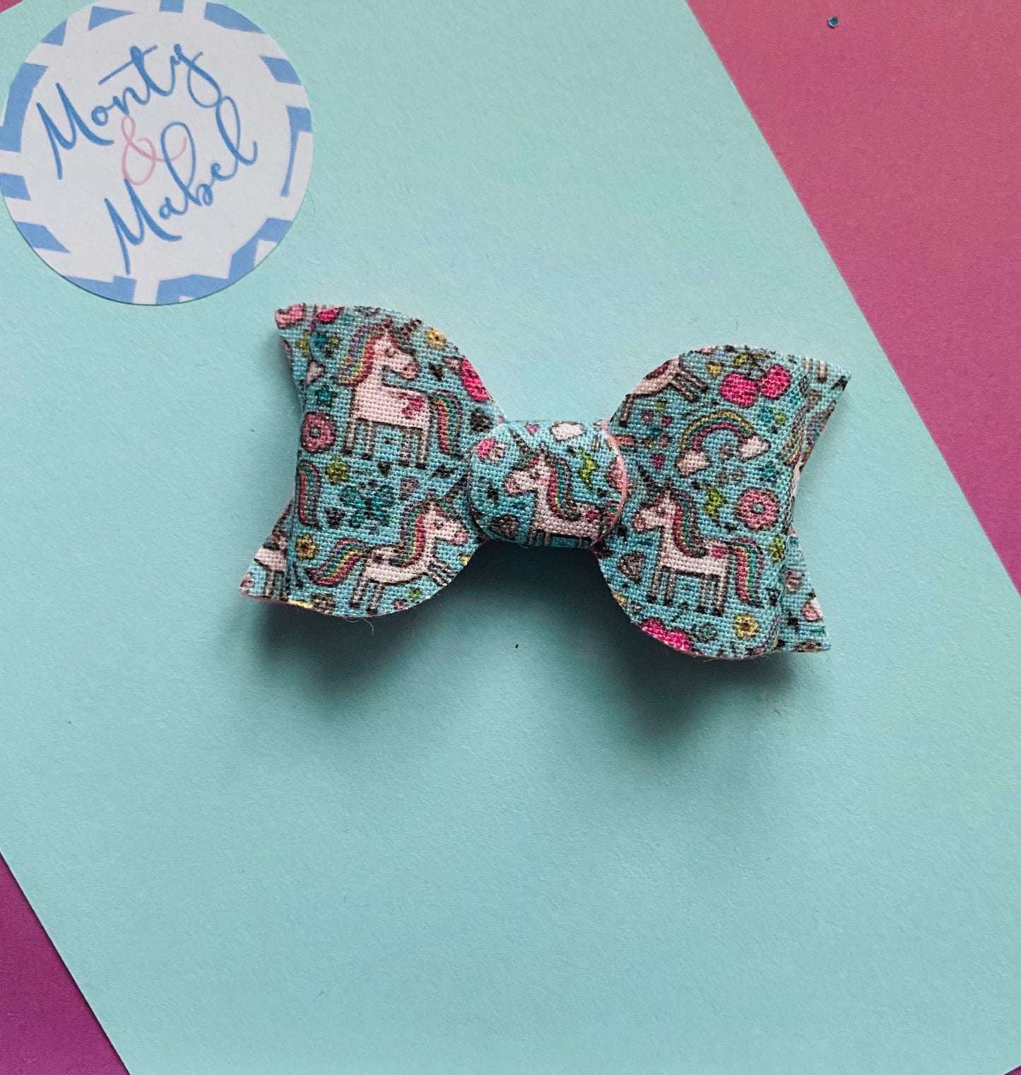 Sale: Turquoise Unicorn Small Bow