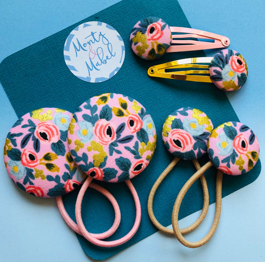 Pink & Gold Metallic Floral