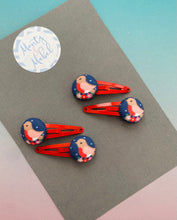 Sale: Navy Robins Tiny Clips (Pair)