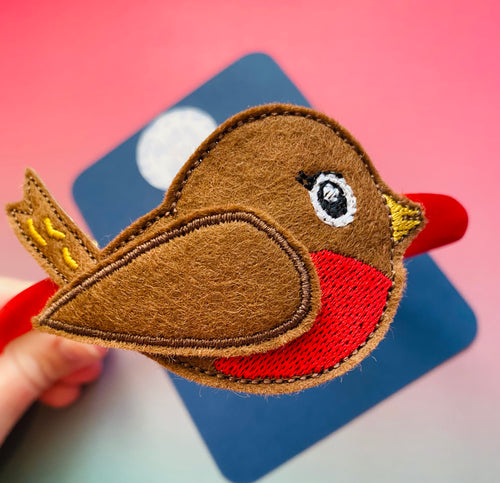 Embroidered Robin Alice Band