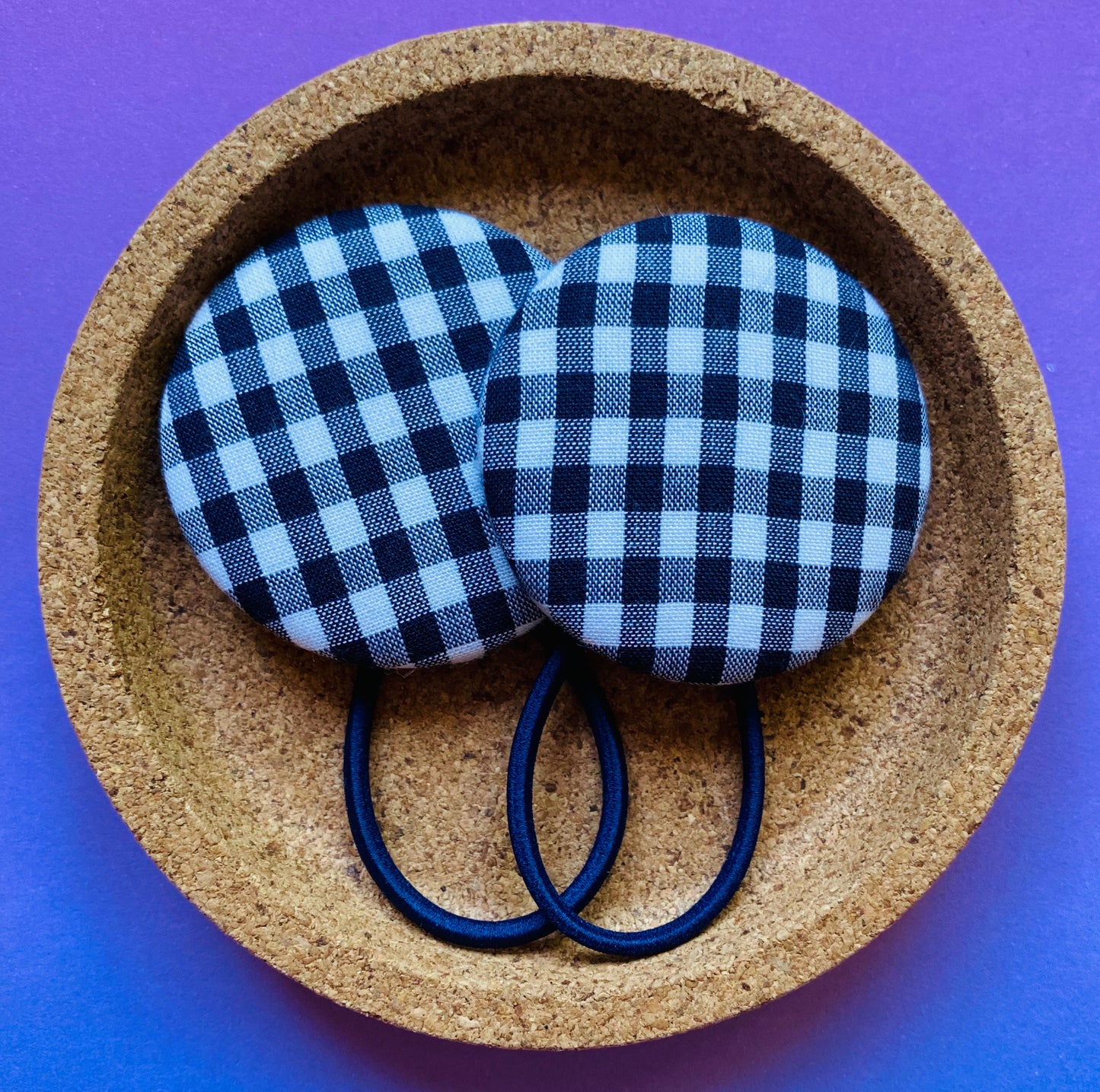 Very Dark Navy Gingham