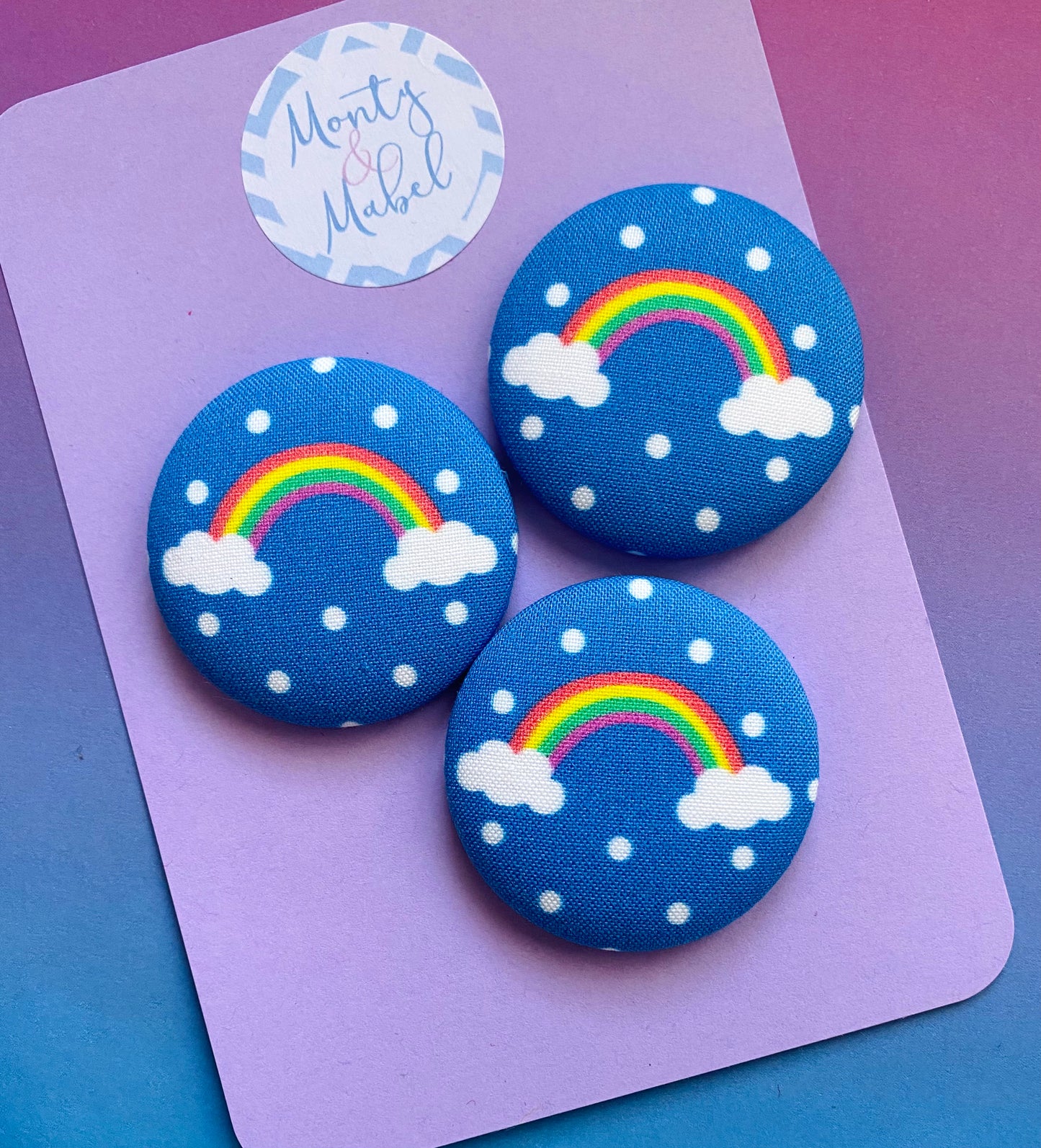 Sale: Polka Dot Rainbow Large Bobble (Single)