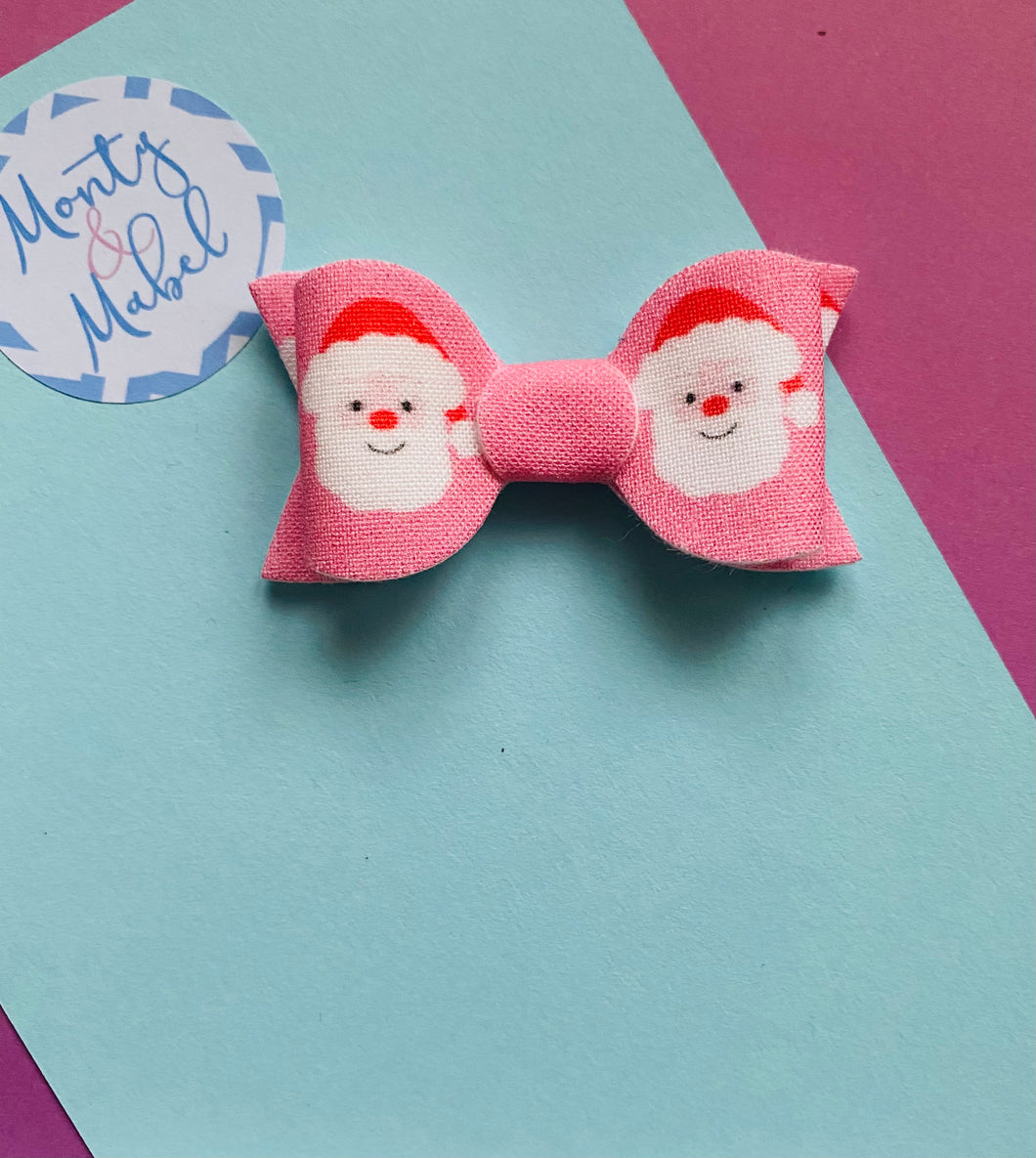 Sale: Pale Pink Santa Small Bow