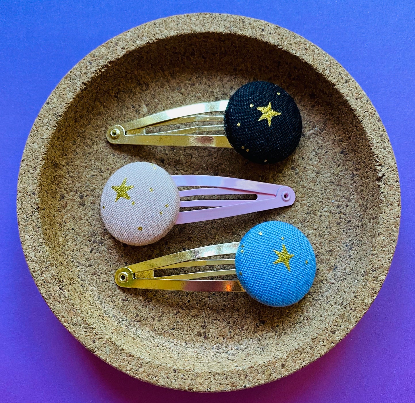 Gold Metallic Stars (Blush)
