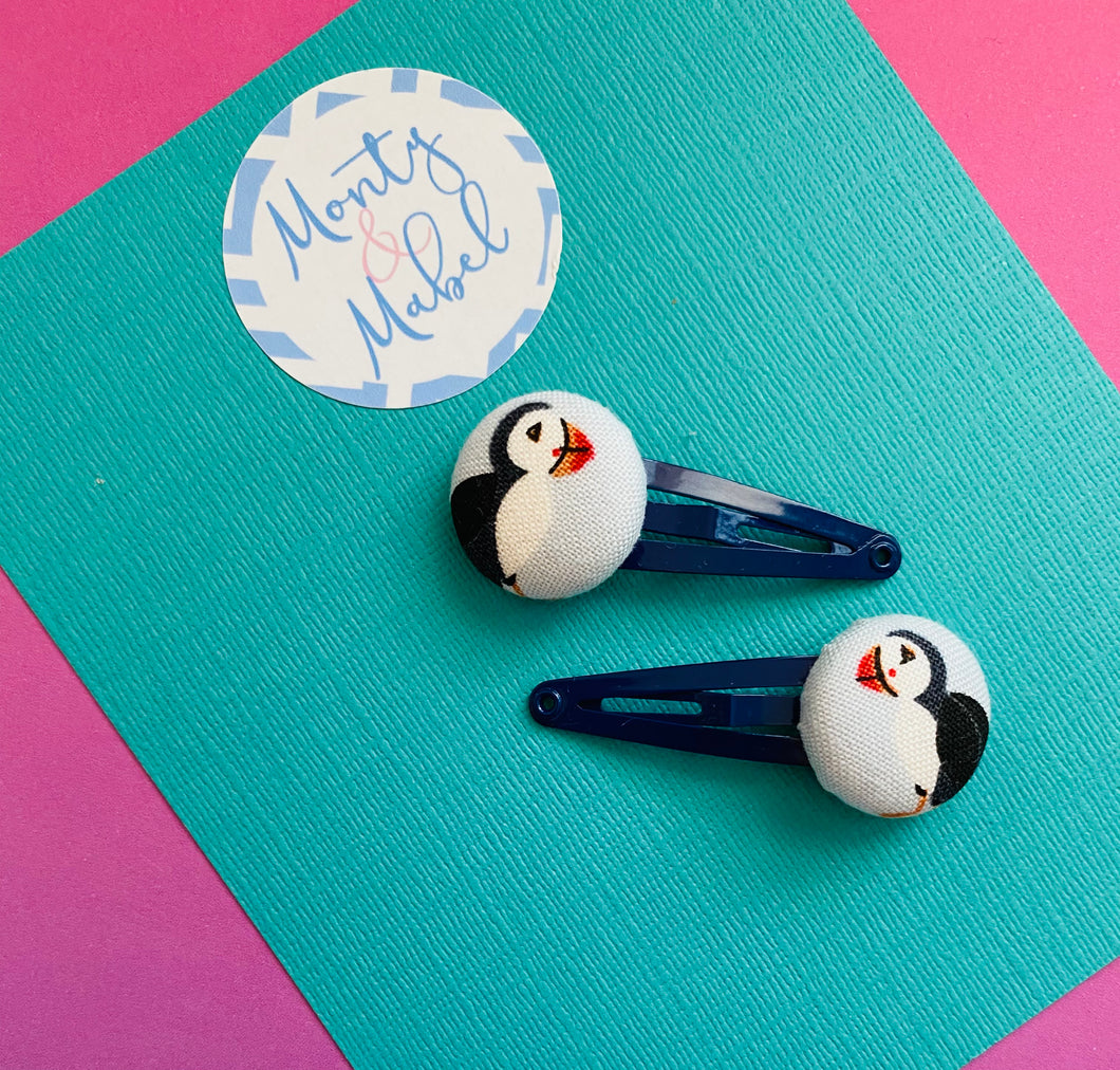 Sale: Puffins Tiny Clips (Pair)