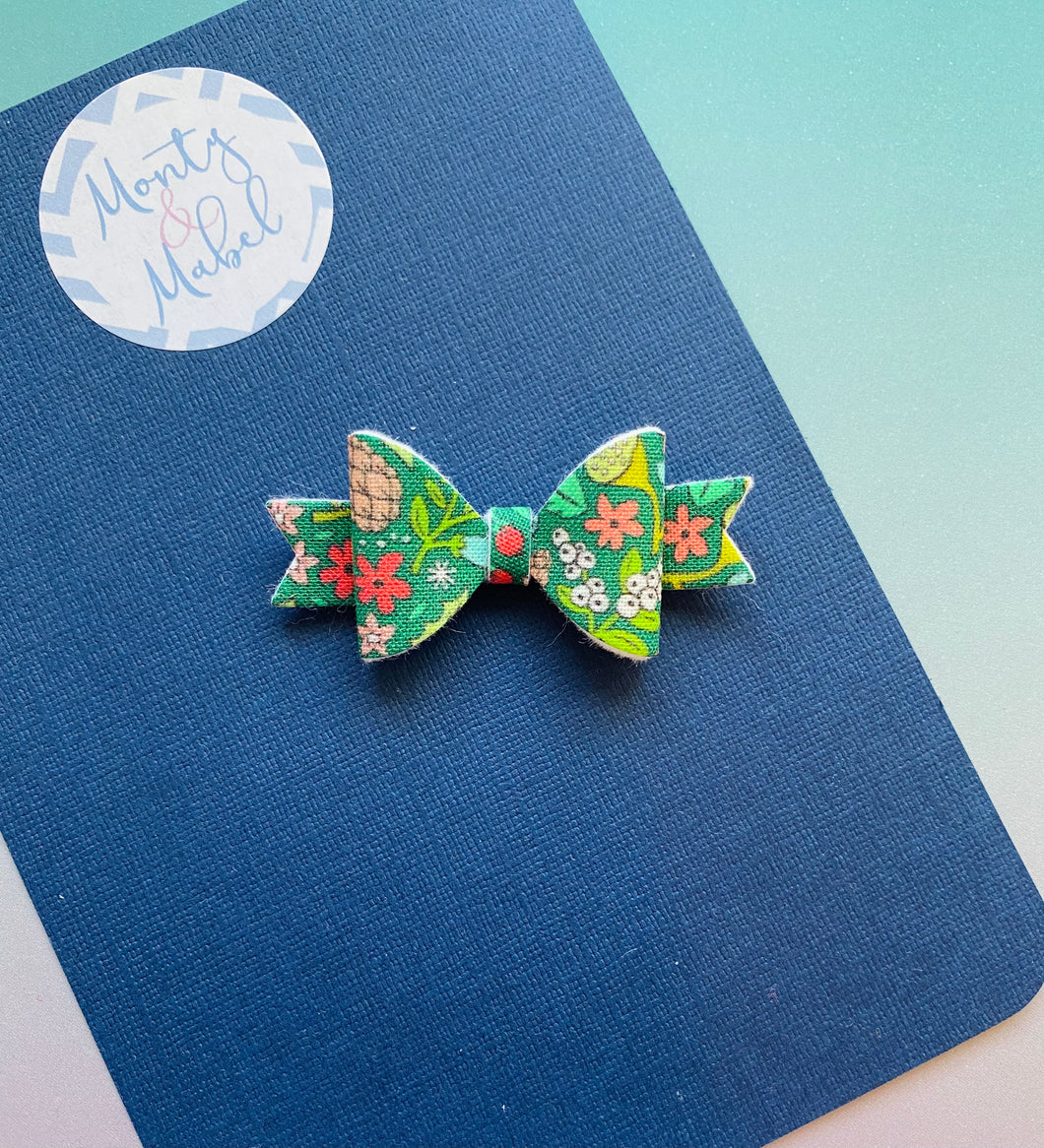 Sale: Festive Floral Extra Small Bow