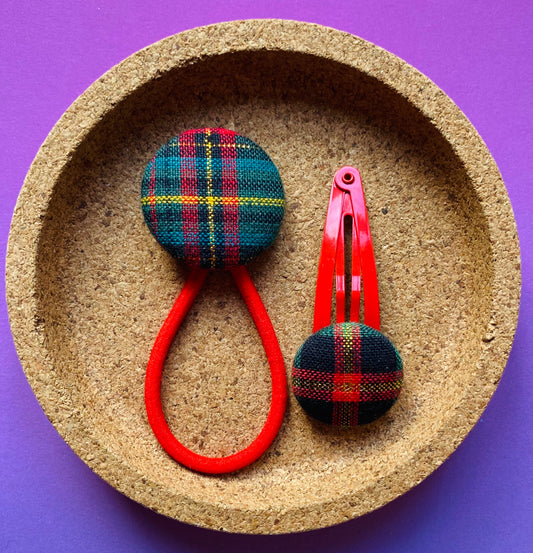 Mixed Tartan With Gold Thread