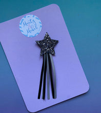 Sale: Holographic Long Ribbon Glitter Star Fringe Clip