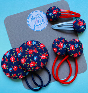Small Navy Floral