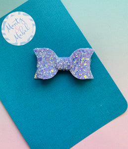 Sale: Pale Purple Glitter Small Bow