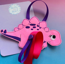Sale: Pink Dinosaur Holder (1 Hanging Ribbon)