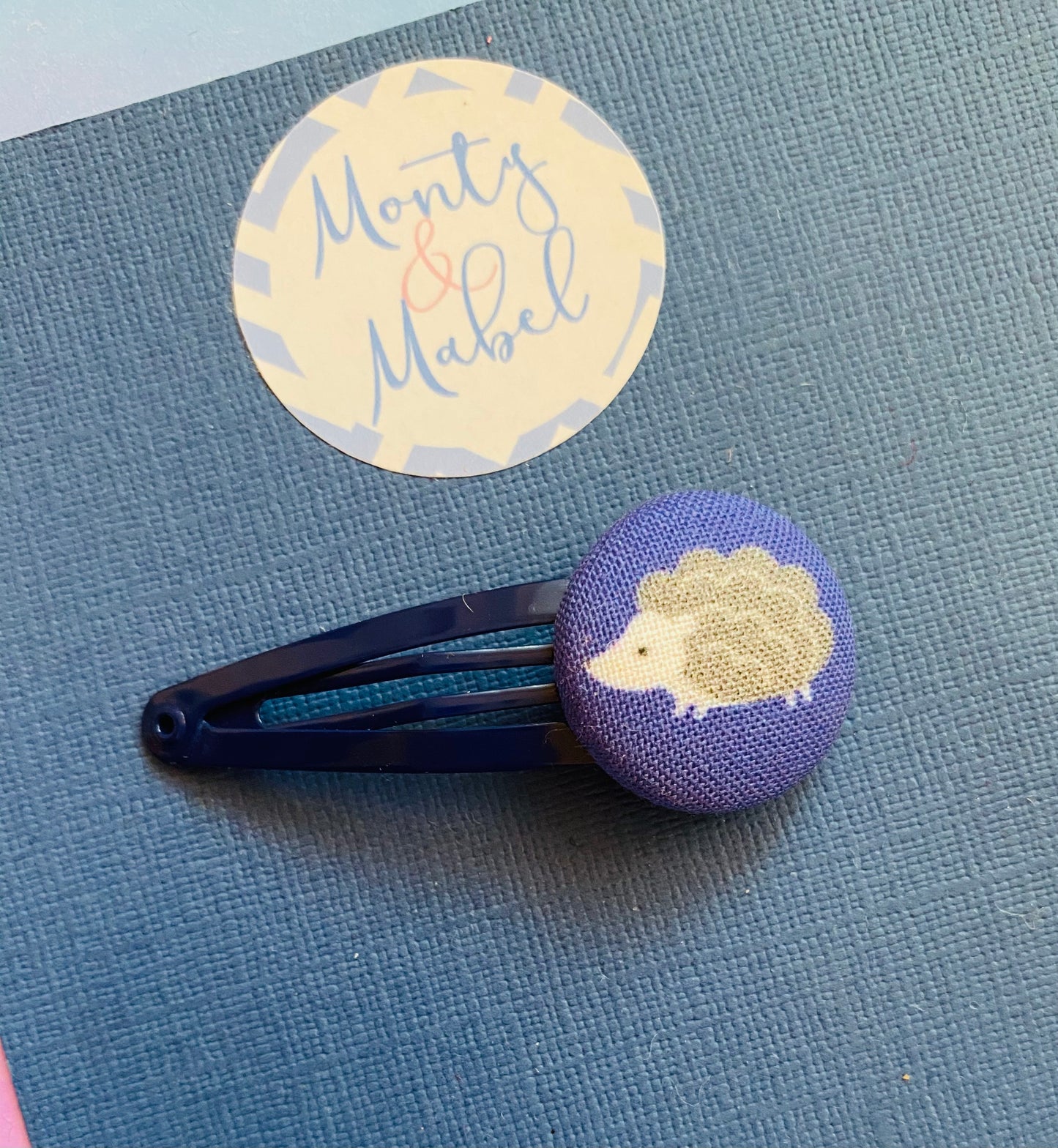 Sale: Navy Hedgehog Standard Clip (Single)