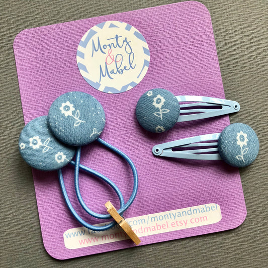 Chambray Denim Rose