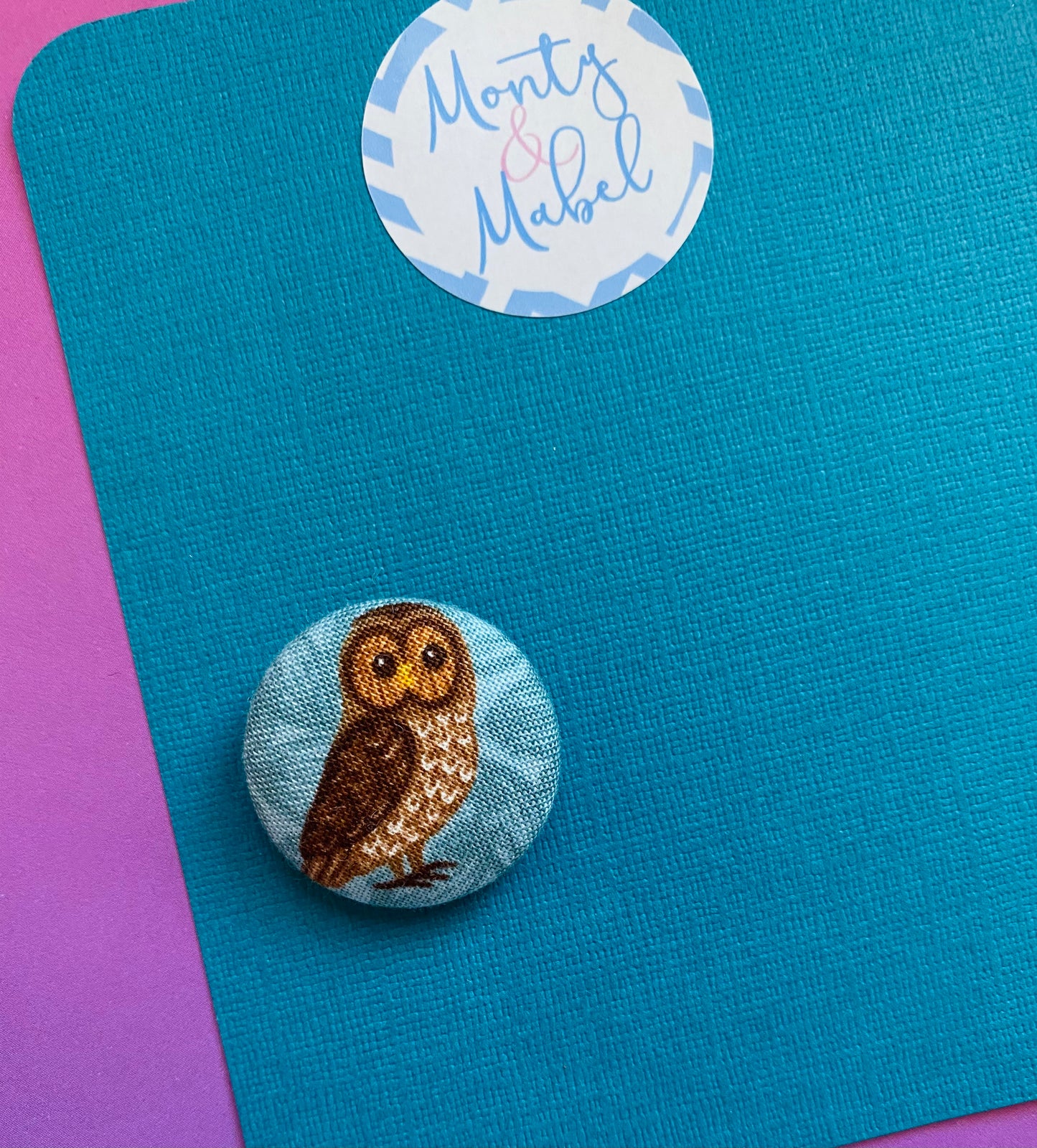 Sale: Pale Blue Owl Small Bobble (Single)