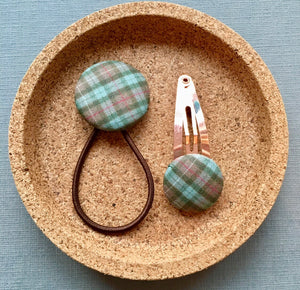 Tiny Green & Brown Tartan