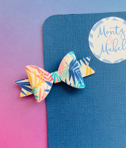 Sale: Colourful Palm Leaf Extra Small Bow