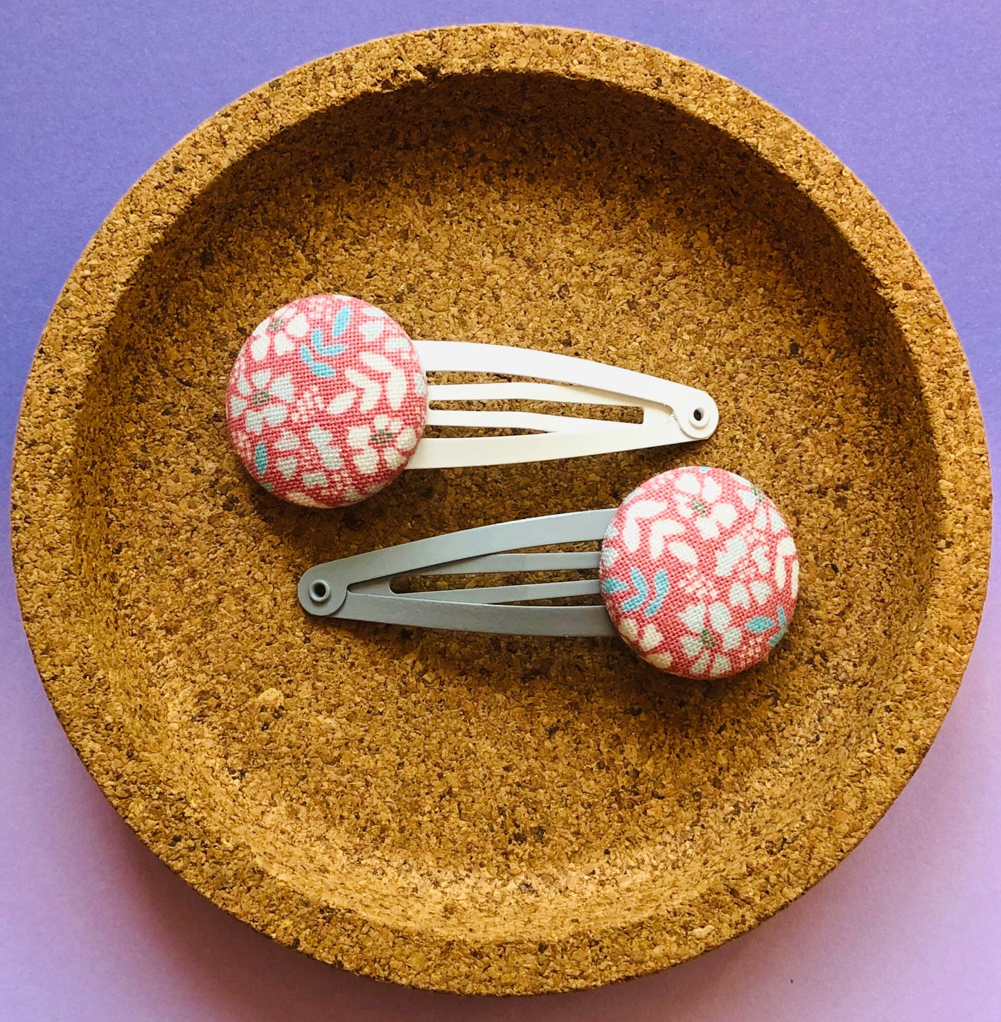 Tiny Grey & Pink Floral