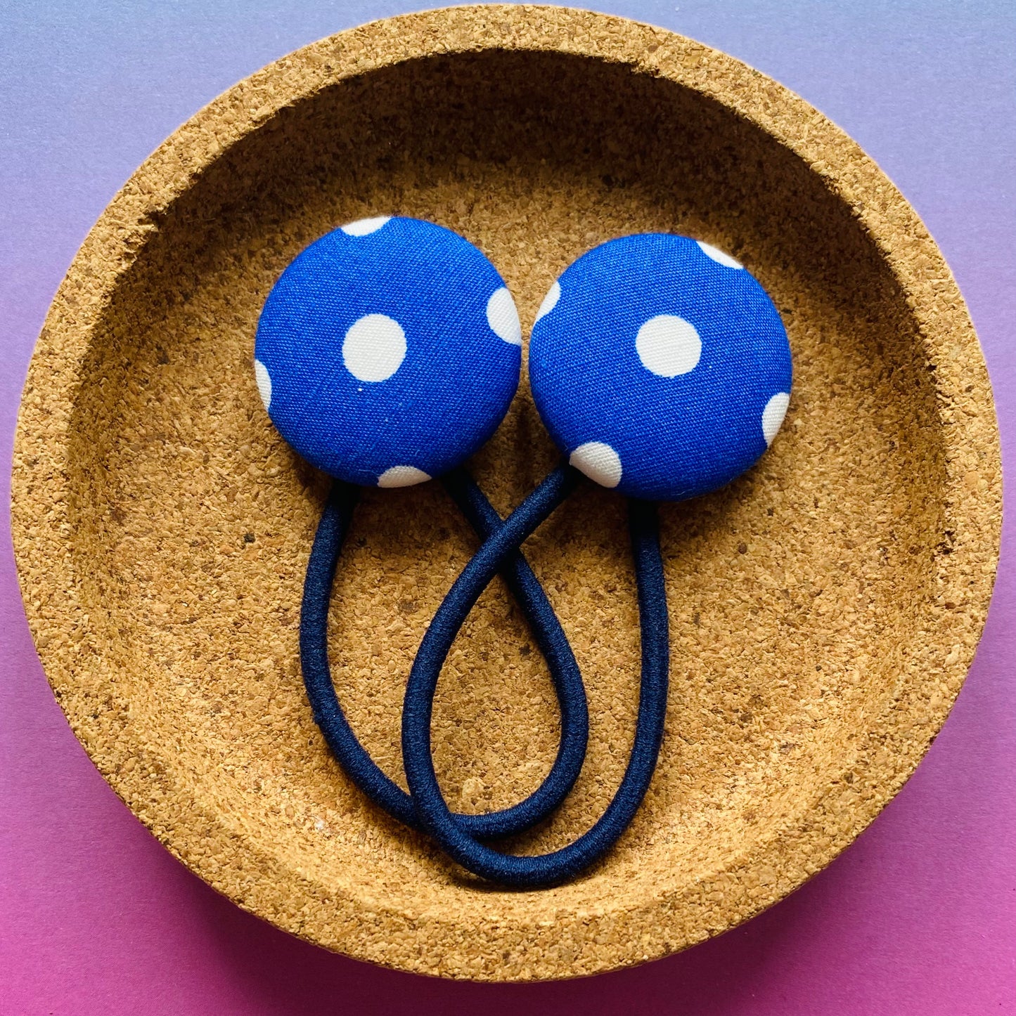 Large Royal Blue Polka Dot (7mm)
