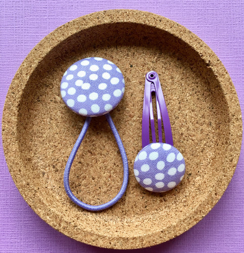 Purple Flurry Polka Dots