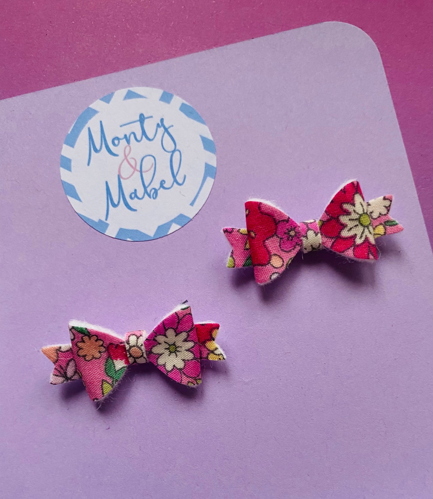 Sale: Floral Diddy Bow Fringe Clip