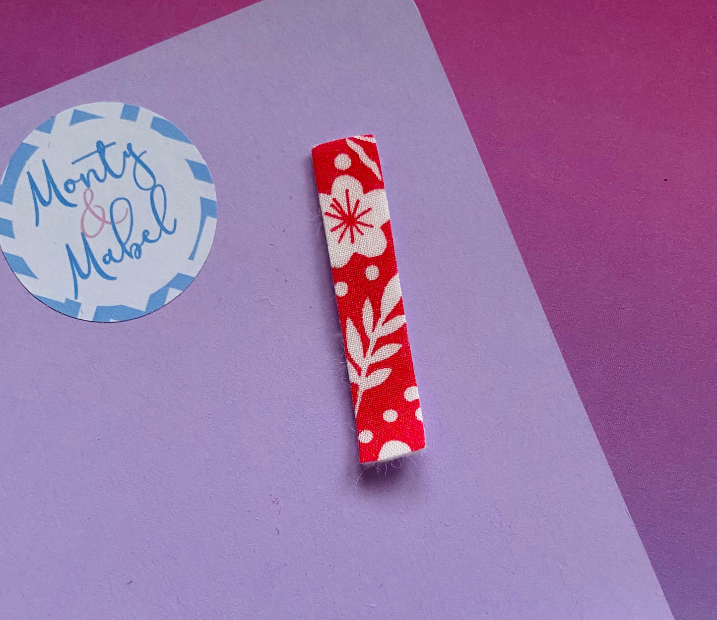 Sale: Frugi Watermelon Bloom Plain Fringe Clip