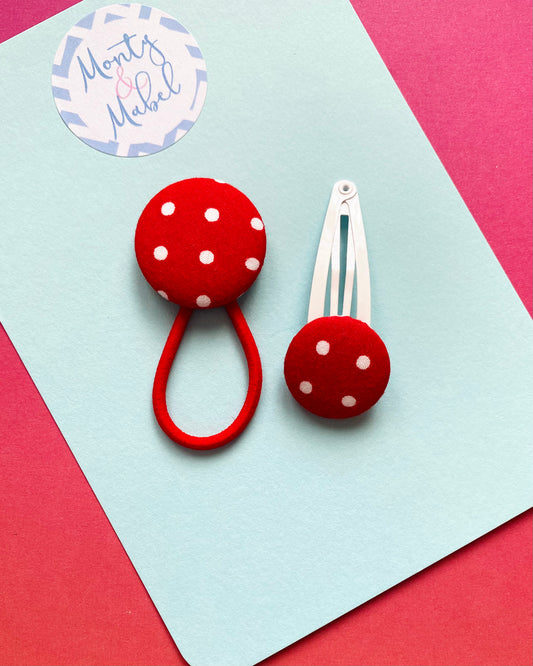 Red & White Polka Dot